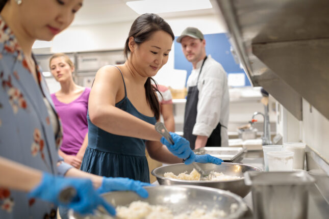 students cooking